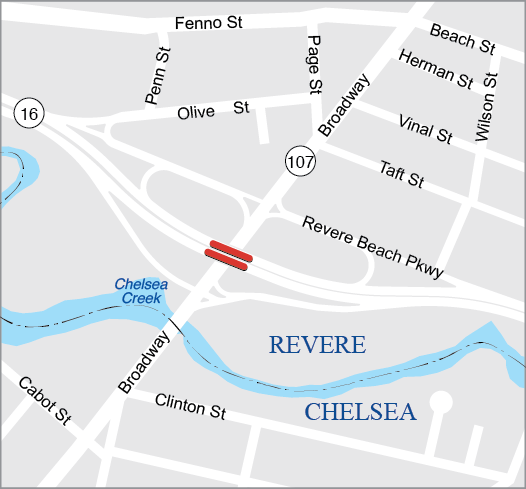 Revere: Bridge Replacement, R-05-015, Revere Beach Parkway over Broadway 